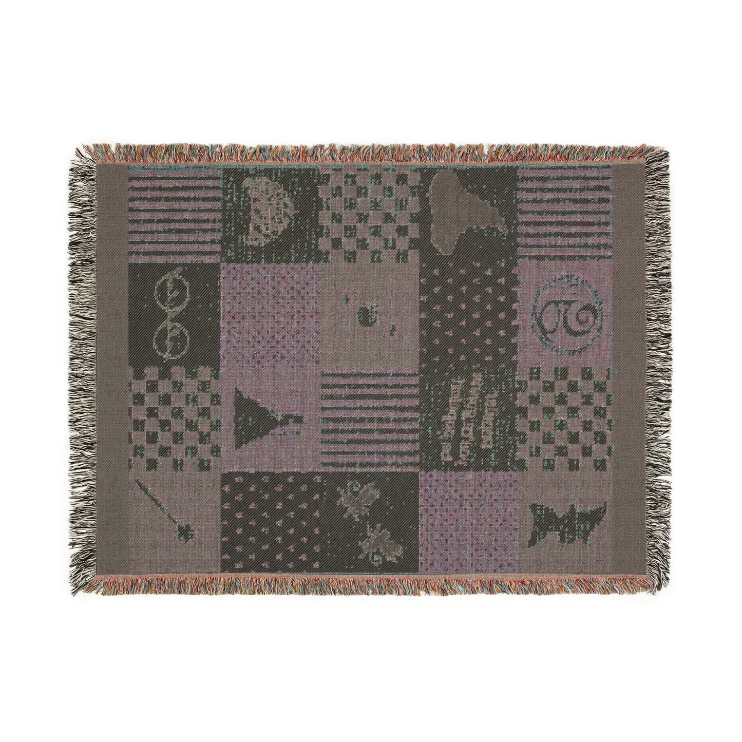 Wicked-Inspired “Pink Goes Good With Green” Woven Blanket | Glinda & Elphaba Friendship Throw in 3 Sizes (51"x37", 60"x50", 80"x60")