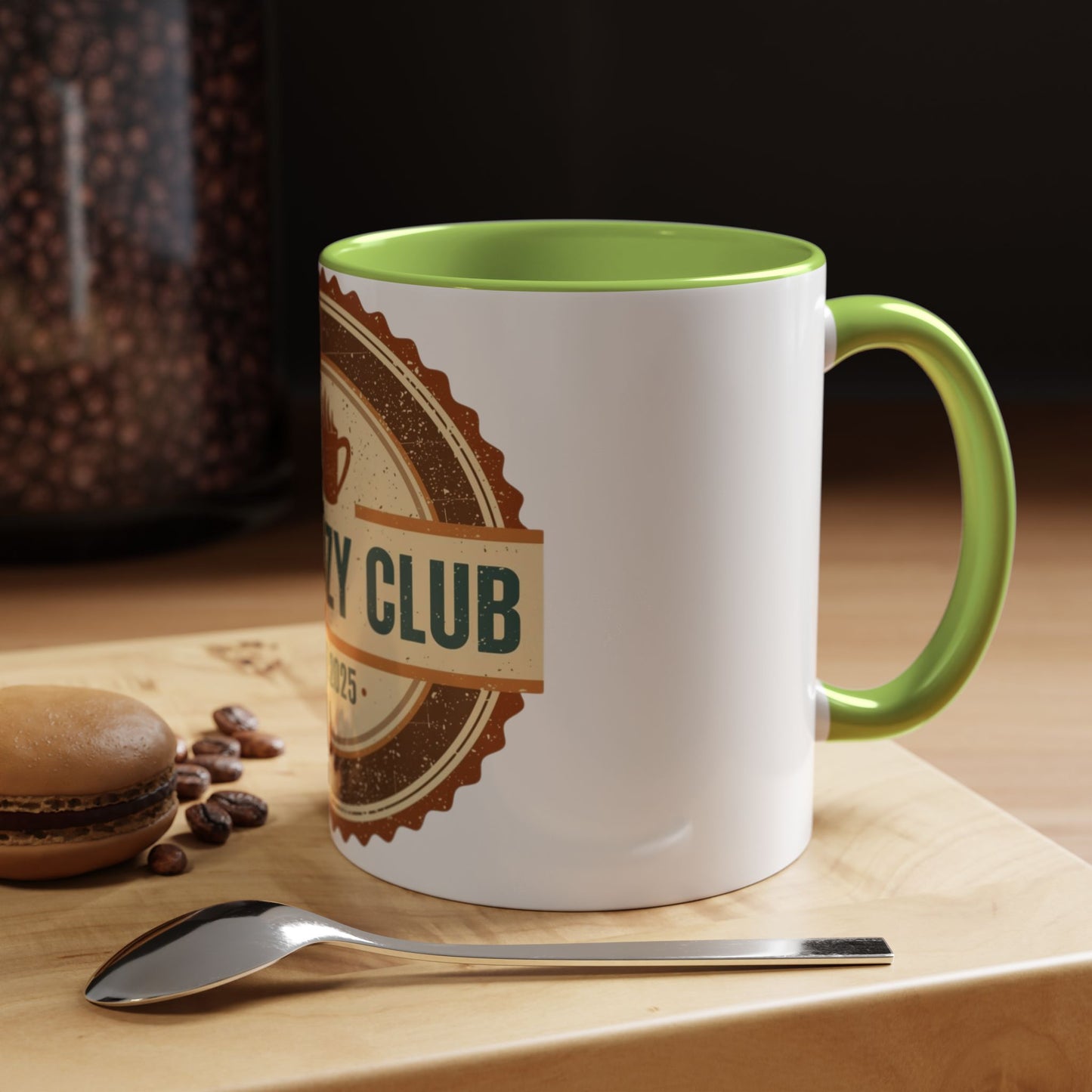 The Cozy Club Accent Mug | 11oz & 15oz Coffee Cup for Comfort Seekers (Multiple Colors)