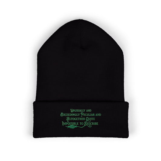 Elphaba-Inspired Quote Beanie | Wicked Aesthetic Winter Hat