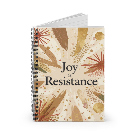 Joy Is Resistance Spiral Journal | Black History–Inspired Affirmation Notebook