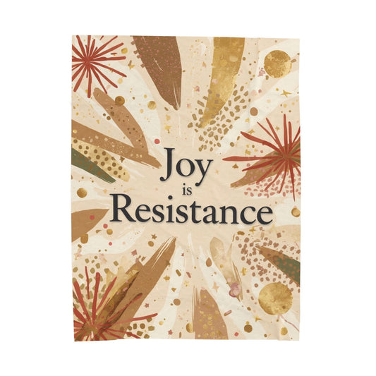 Joy Is Resistance Throw Blanket | Black History–Inspired Cozy Affirmation