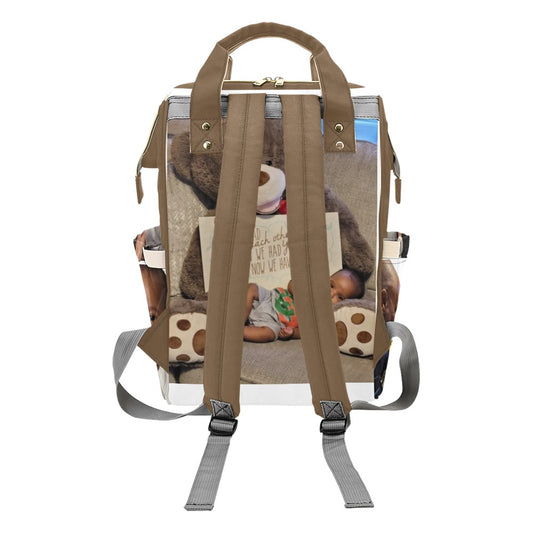 Custom Multi-Function Diaper Backpack – Personalized Photo Baby Bag for Mom & Dad