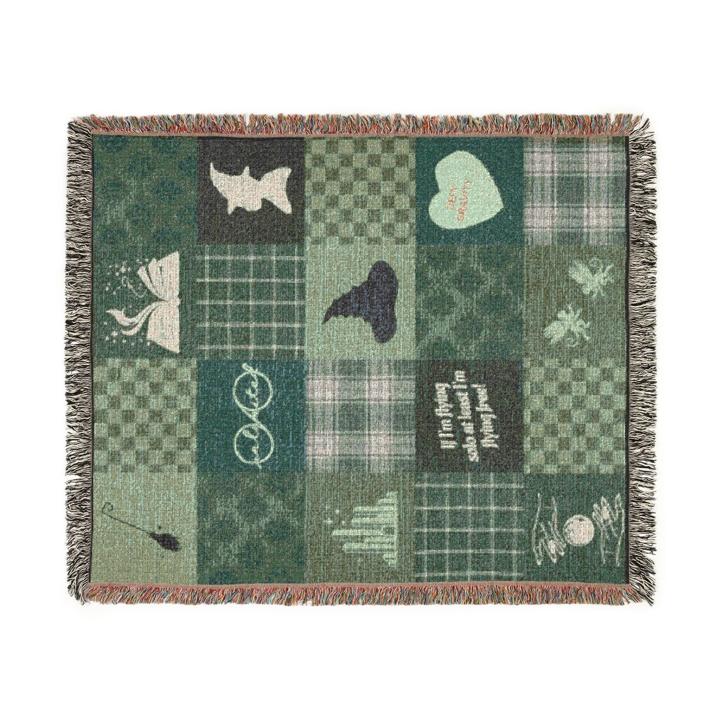 Elphaba-Inspired Woven Blanket | Wicked Themed “Defy Gravity” Throw in 3 Sizes (51"x37", 60"x50", 80"x60")