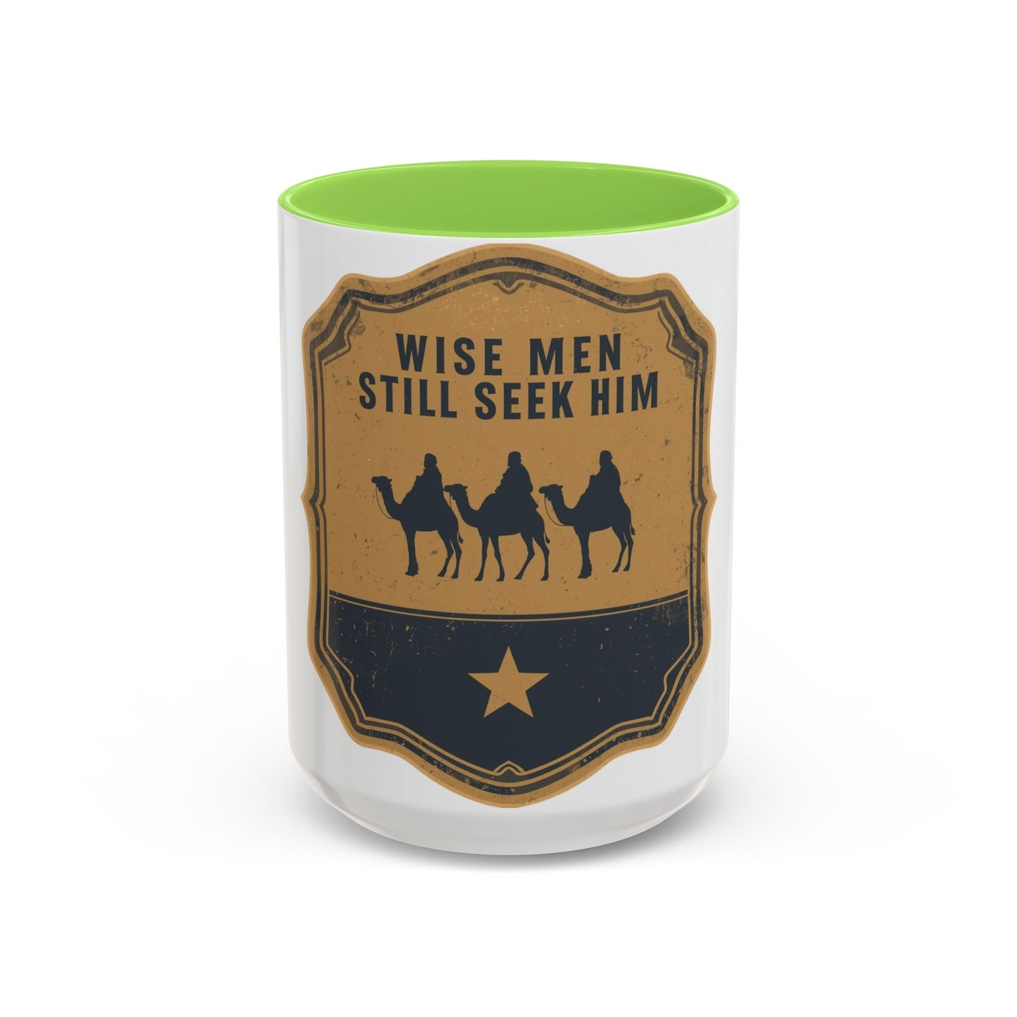 Wise Men Still Seek Him Accent Mug | Christian Christmas Mug