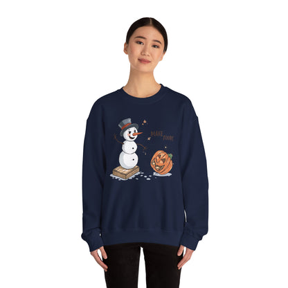 “Make Room” Fall-to-Winter Humorous Unisex Adult Crewneck