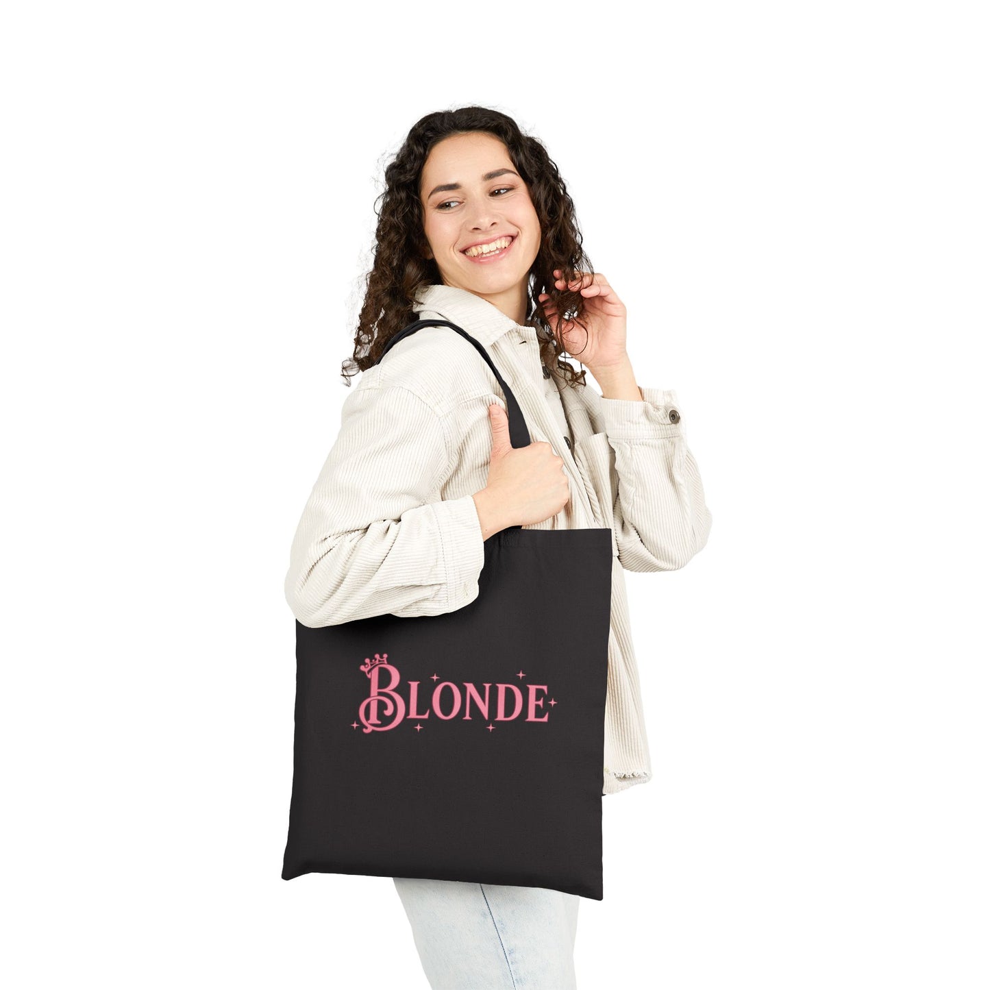 Blonde Tote Bag | Wicked-Inspired Galinda Quote Tote (Black or Natural)