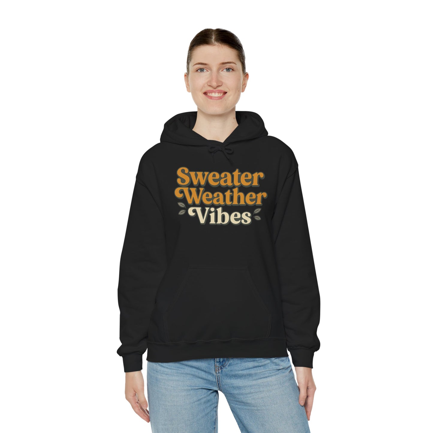 Sweater Weather Vibes Hoodie – Cozy Fall Aesthetic Pullover