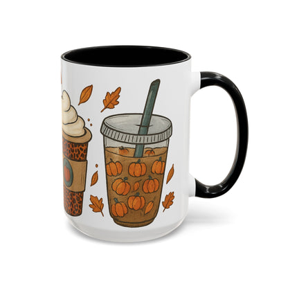 Pumpkin Spice Accent Mug – Fall Coffee Cup (11oz & 15oz)