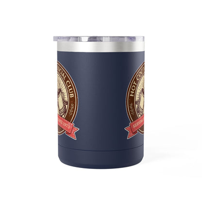 Hot Cocoa Social Club Insulated Coffee Tumbler | Cozy Vintage Mug | Double-Wall Stainless Steel Holiday Drinkware