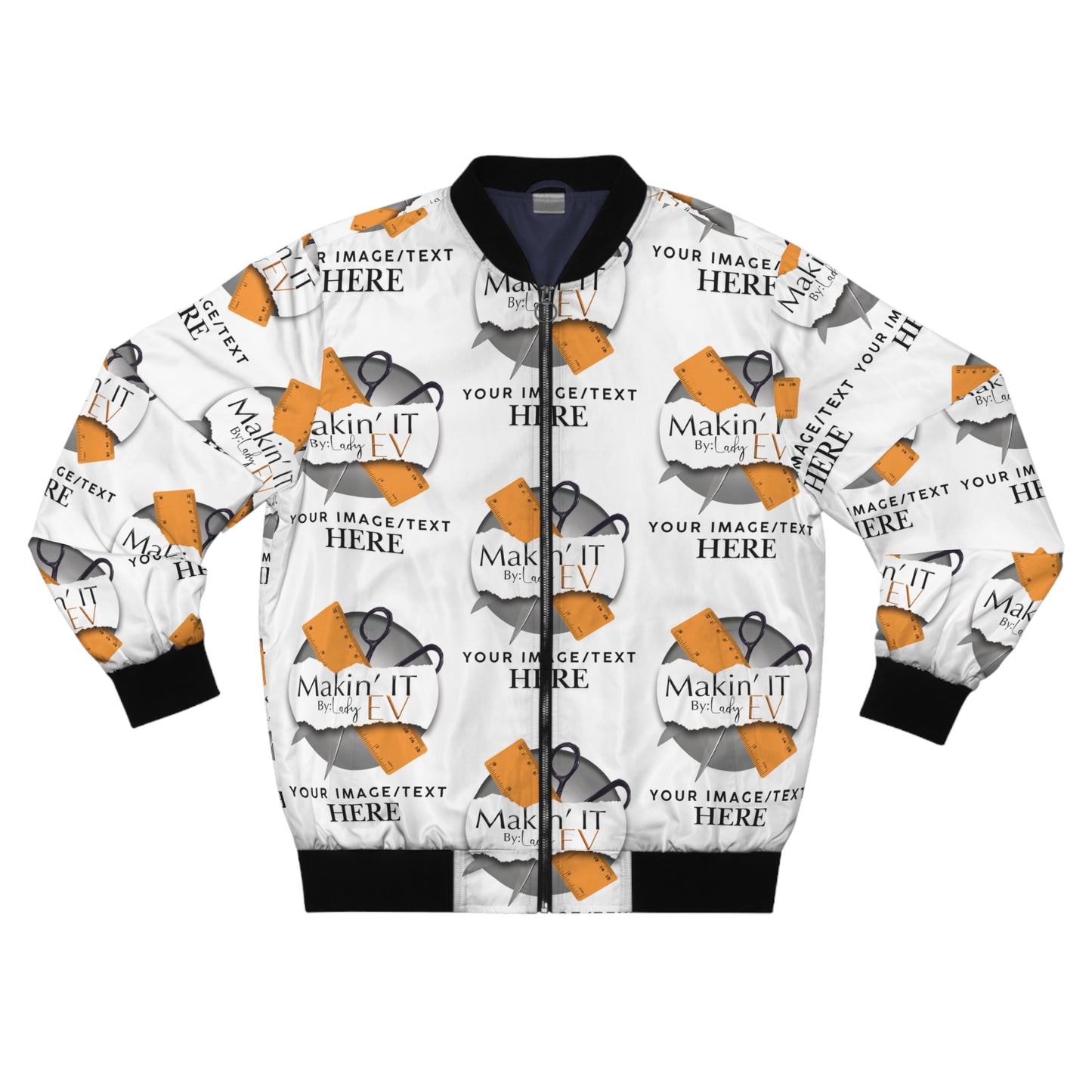 Custom Men’s Bomber Jacket – Personalized All-Over Print