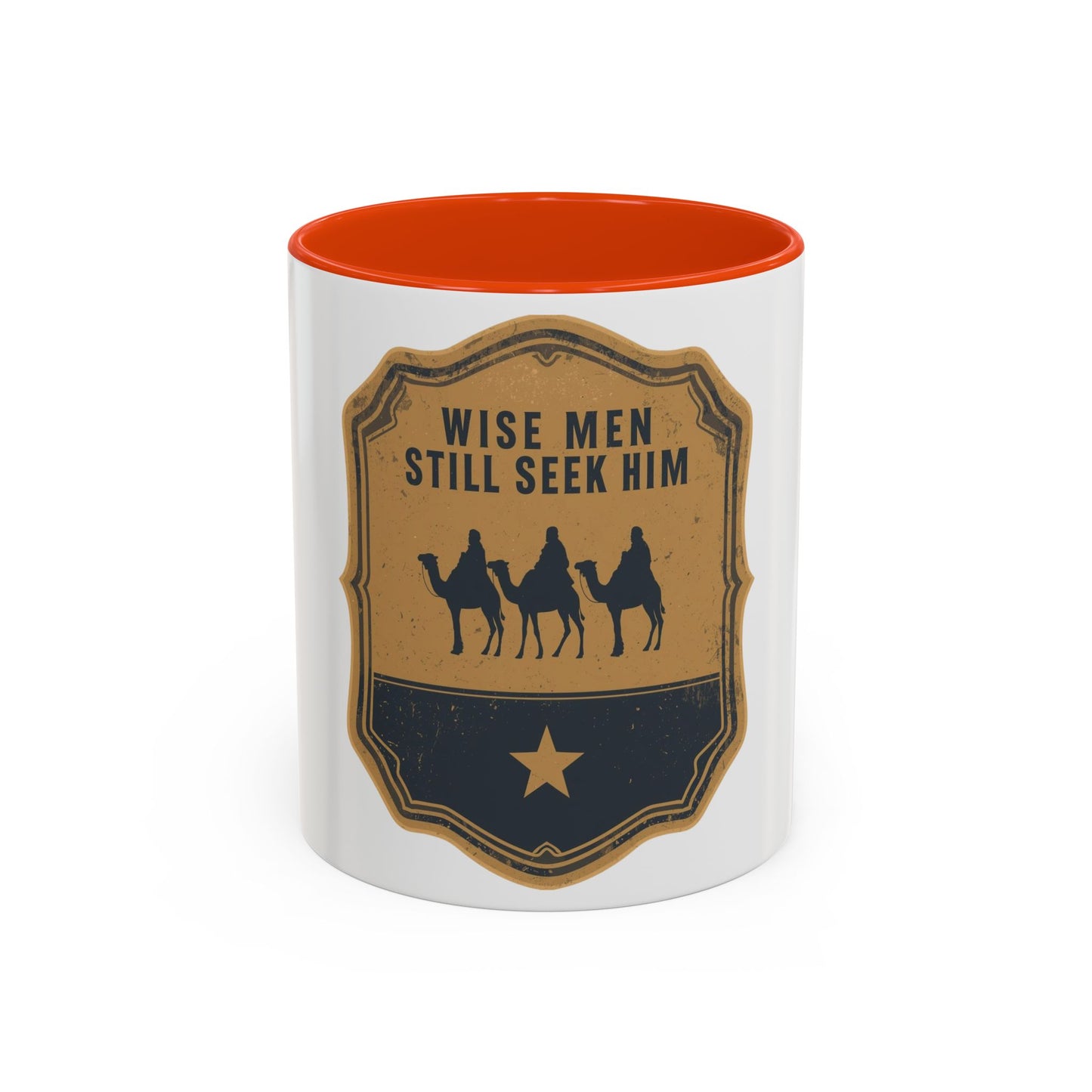 Wise Men Still Seek Him Accent Mug | Christian Christmas Mug