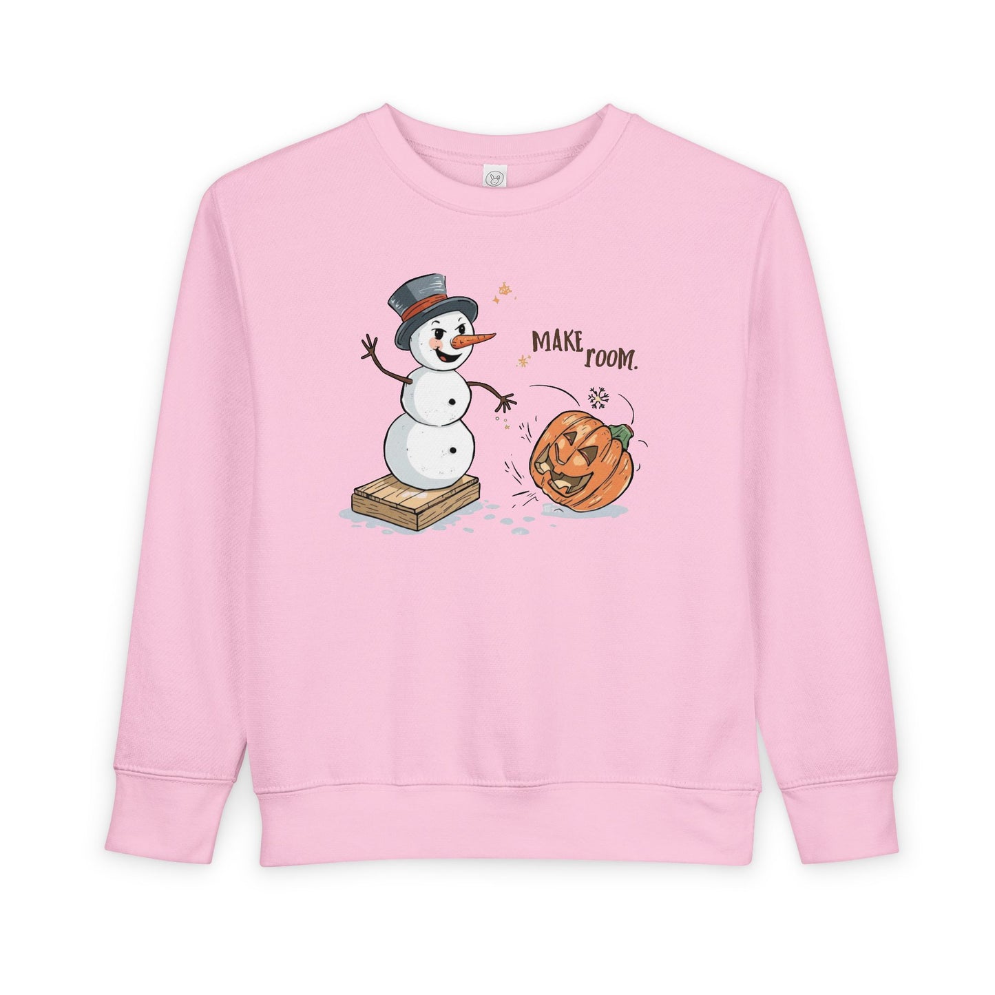 “Make Room” Fall-to-Winter Humorous Toddler Sweatshirt – Cozy Kids Crewneck