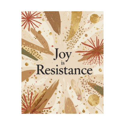 Joy Is Resistance Matte Poster | Black History–Inspired Affirmation Wall Art