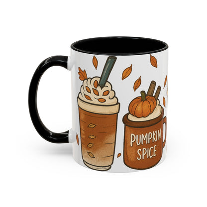 Pumpkin Spice Accent Mug – Fall Coffee Cup (11oz & 15oz)