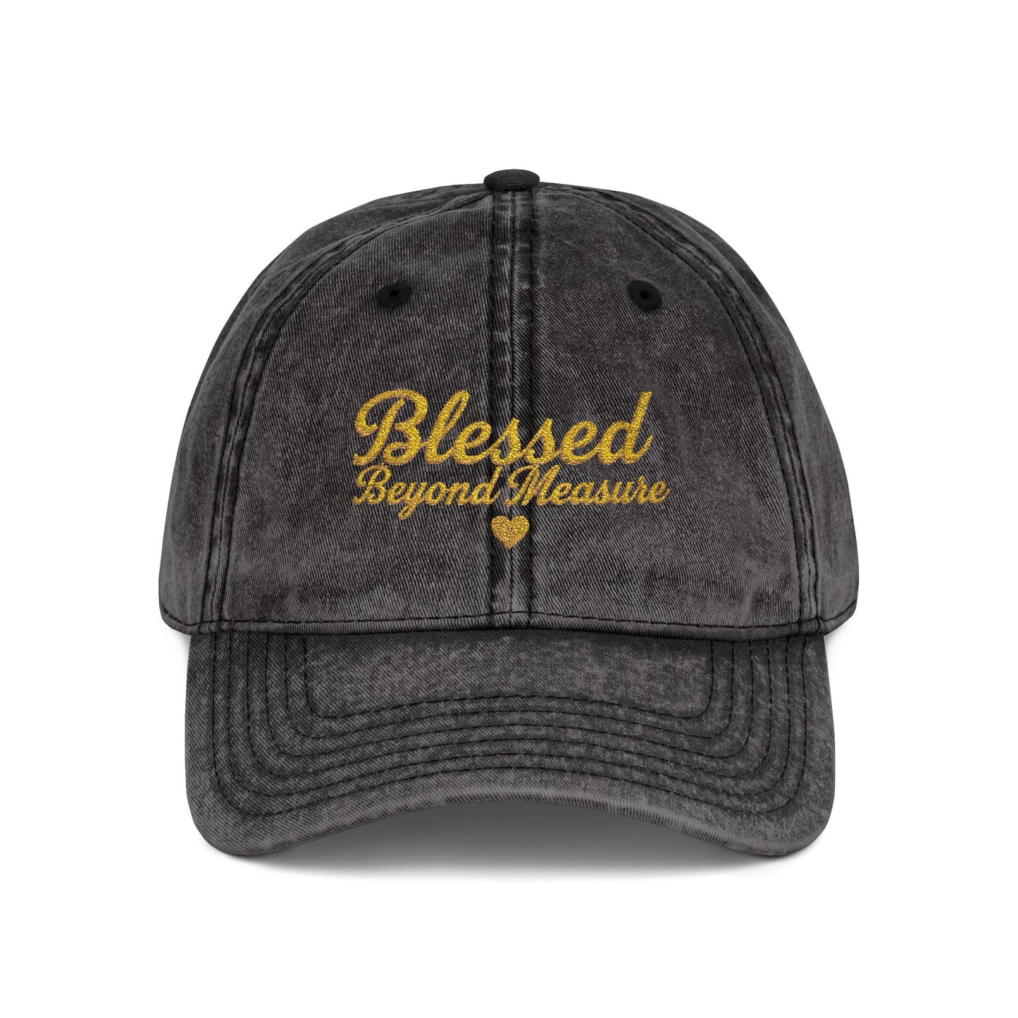 Blessed Beyond Measure Embroidered Vintage Cap