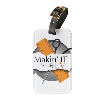 Custom Acrylic Luggage Tag | Personalized Travel ID Tag with Protected Contact Back