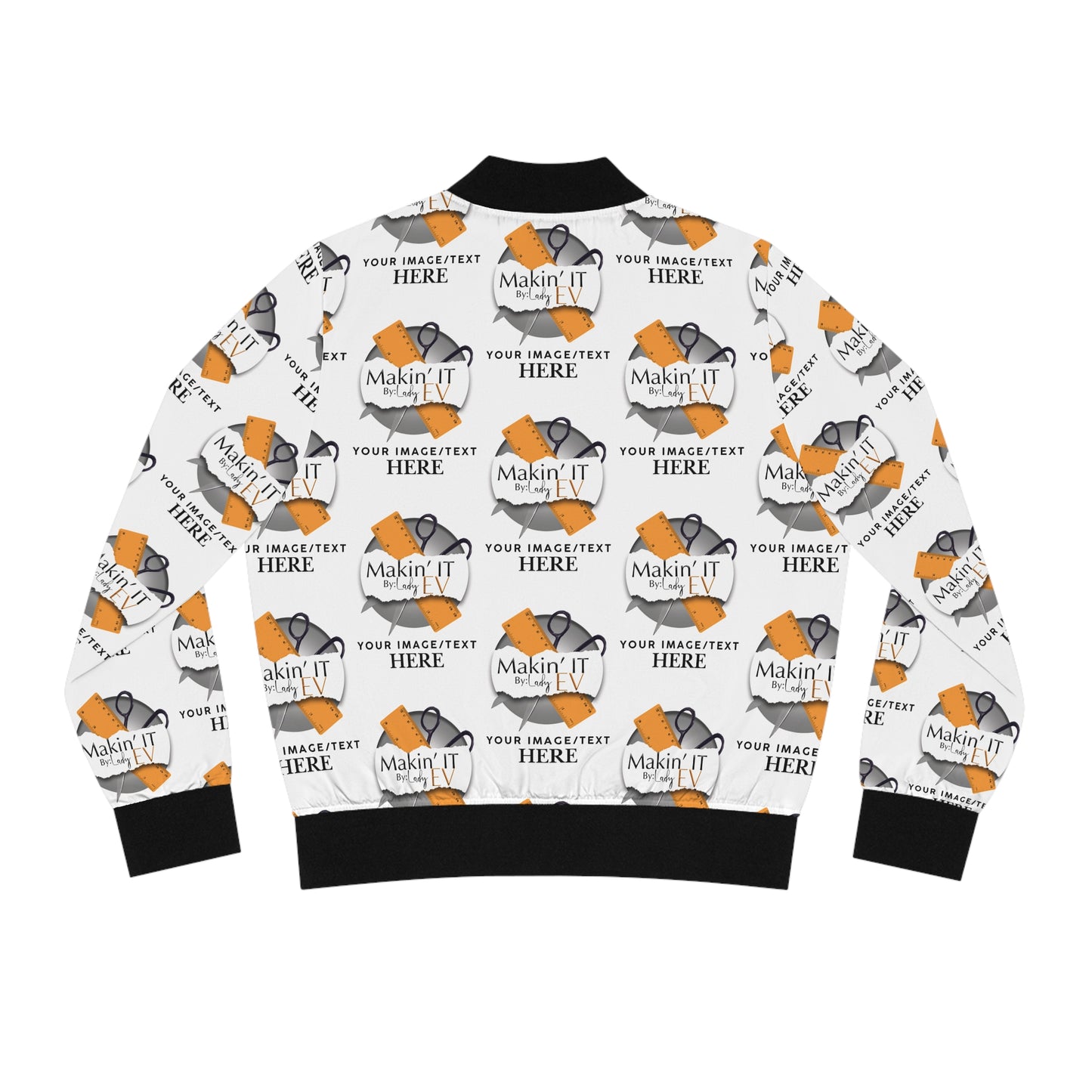 Custom Women’s Bomber Jacket – Personalized All-Over Print