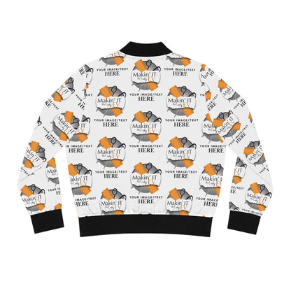 Custom Women’s Bomber Jacket – Personalized All-Over Print