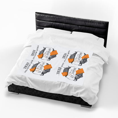 Custom Velveteen Plush Blanket – Personalized 4-Photo Throw