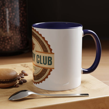 The Cozy Club Accent Mug | 11oz & 15oz Coffee Cup for Comfort Seekers (Multiple Colors)
