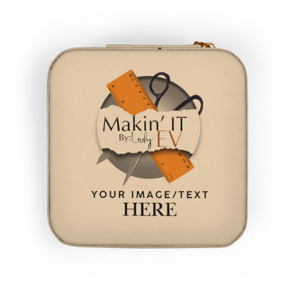 Custom Travel Jewelry Box – Portable Velvet Ring & Earring Organizer