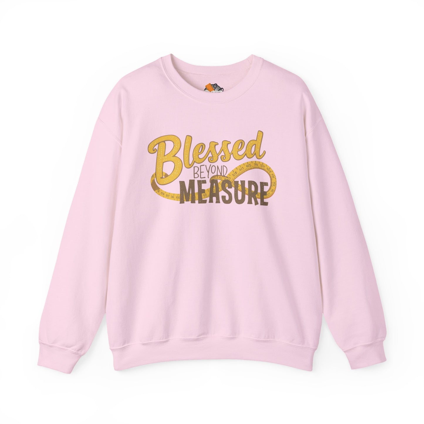 Blessed Beyond Measure Crewneck Sweatshirt – Cozy Faith & Gratitude Sweater (9 Color Options)