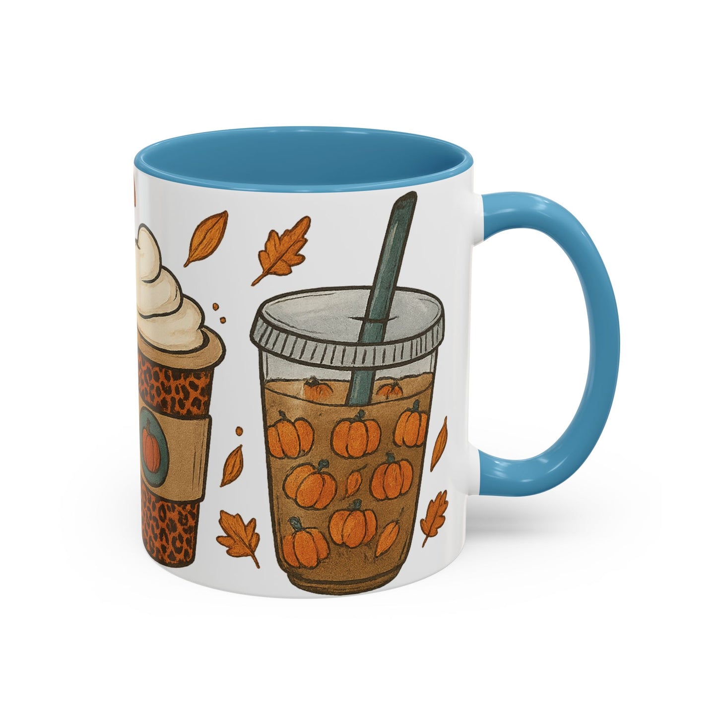 Pumpkin Spice Accent Mug – Fall Coffee Cup (11oz & 15oz)