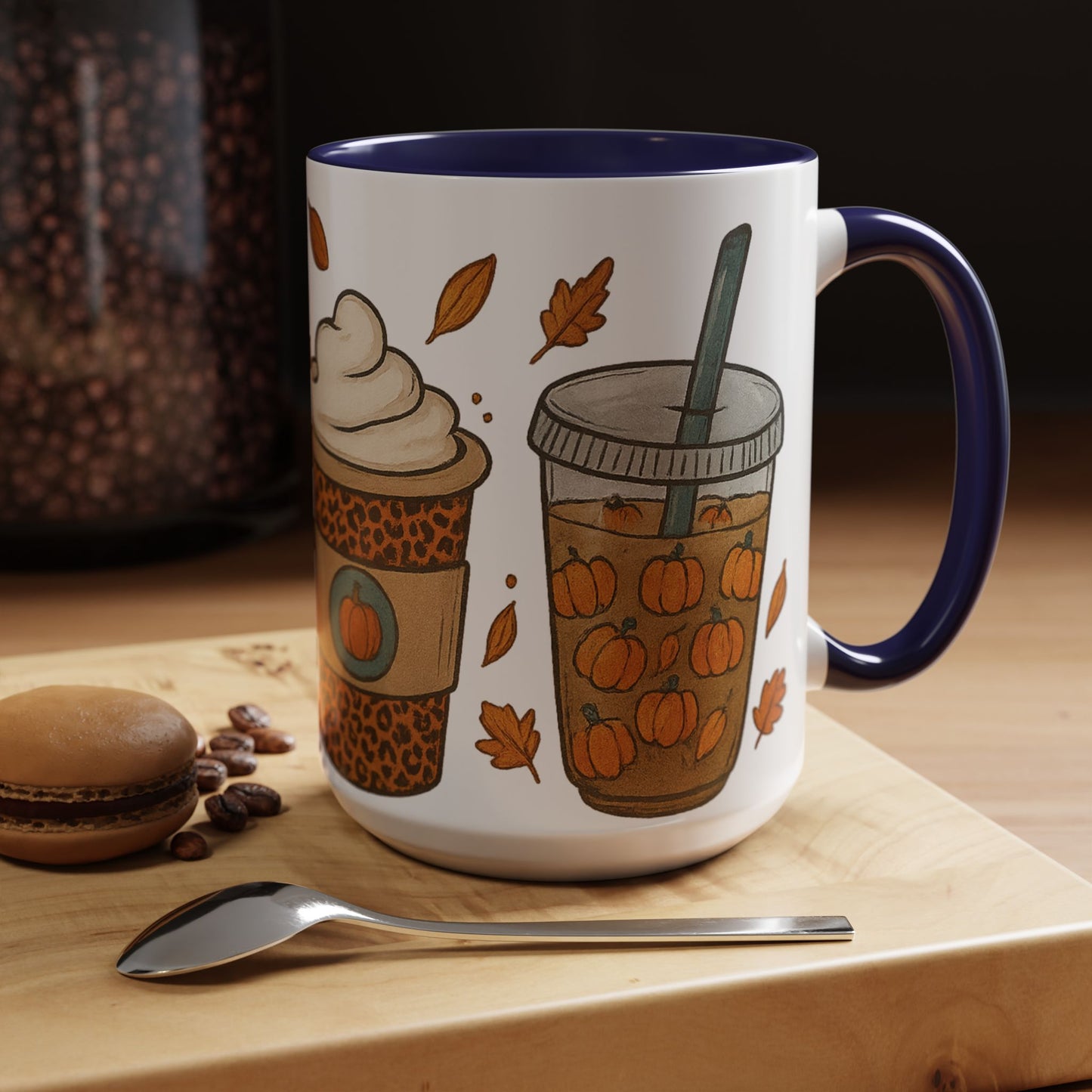 Pumpkin Spice Accent Mug – Fall Coffee Cup (11oz & 15oz)