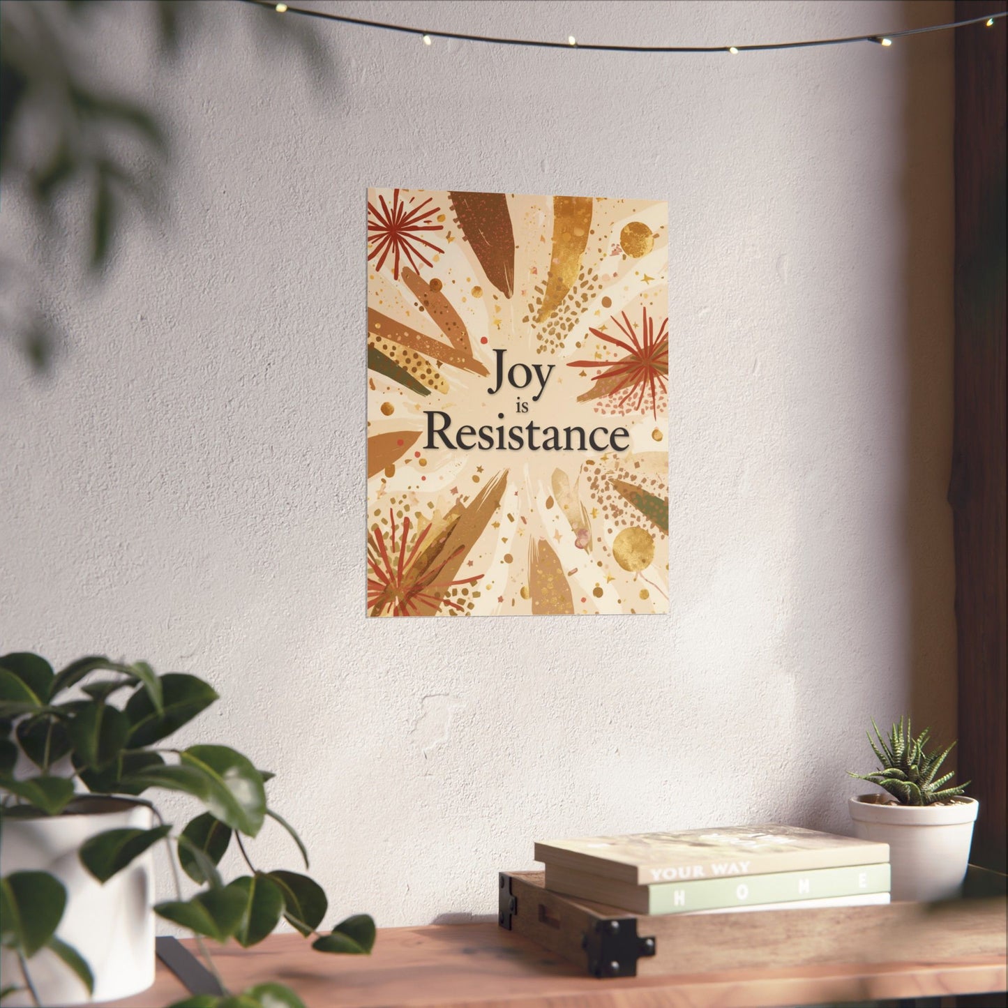 Joy Is Resistance Matte Poster | Black History–Inspired Affirmation Wall Art