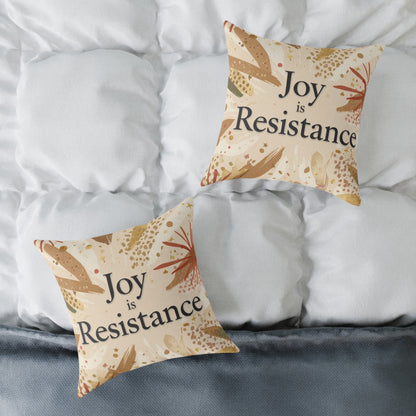 Joy Is Resistance Throw Pillow | Black History–Inspired Affirmation Home Décor