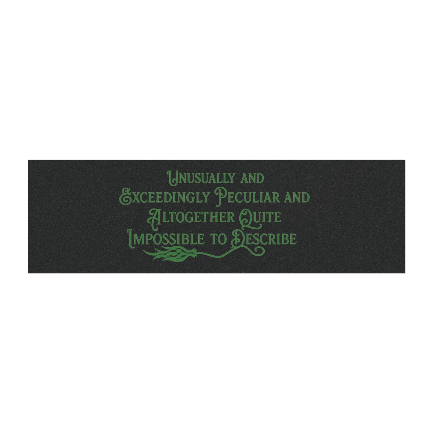 Wicked Inspired Elphaba Car Magnet | “Unusually & Exceedingly Peculiar” Green Quote Magnet (3 Sizes)