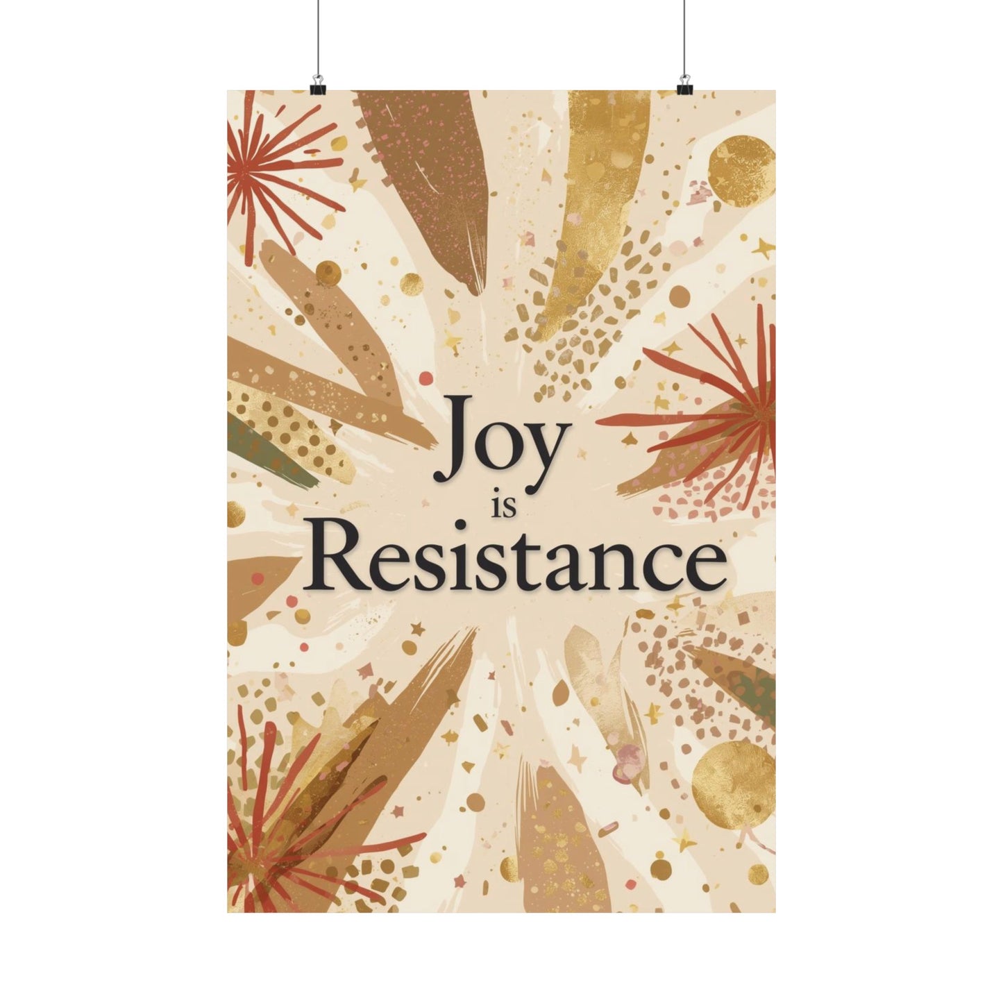 Joy Is Resistance Matte Poster | Black History–Inspired Affirmation Wall Art