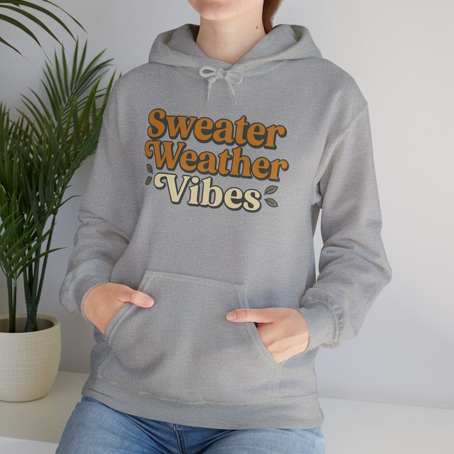 Sweater Weather Vibes Hoodie – Cozy Fall Aesthetic Pullover