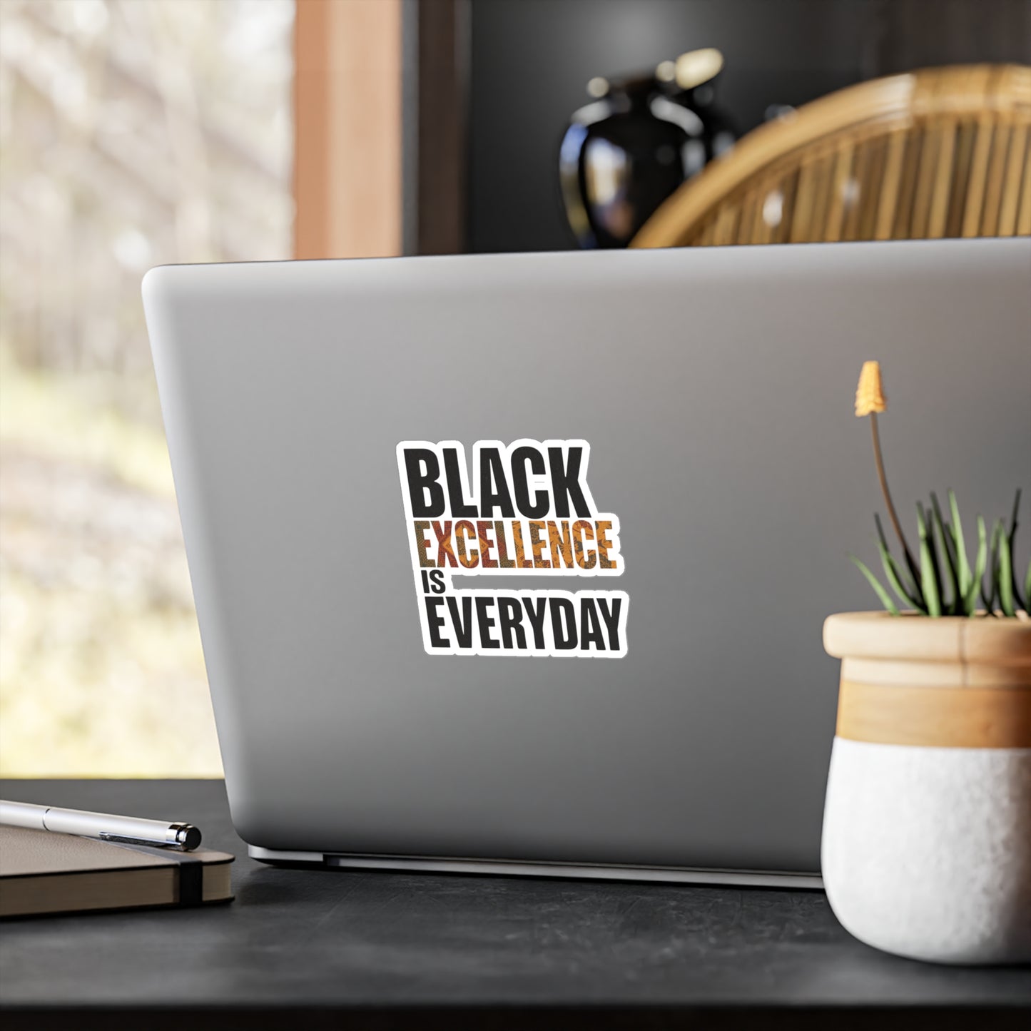 Black Excellence Is Everyday Kiss-Cut Vinyl Decal – Black History Inspired Sticker