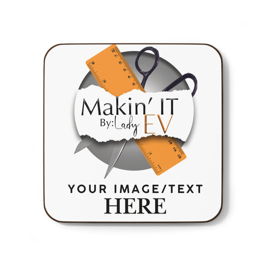 Custom Hardboard Coaster – Personalized Glossy 3.5" Drink Coaster