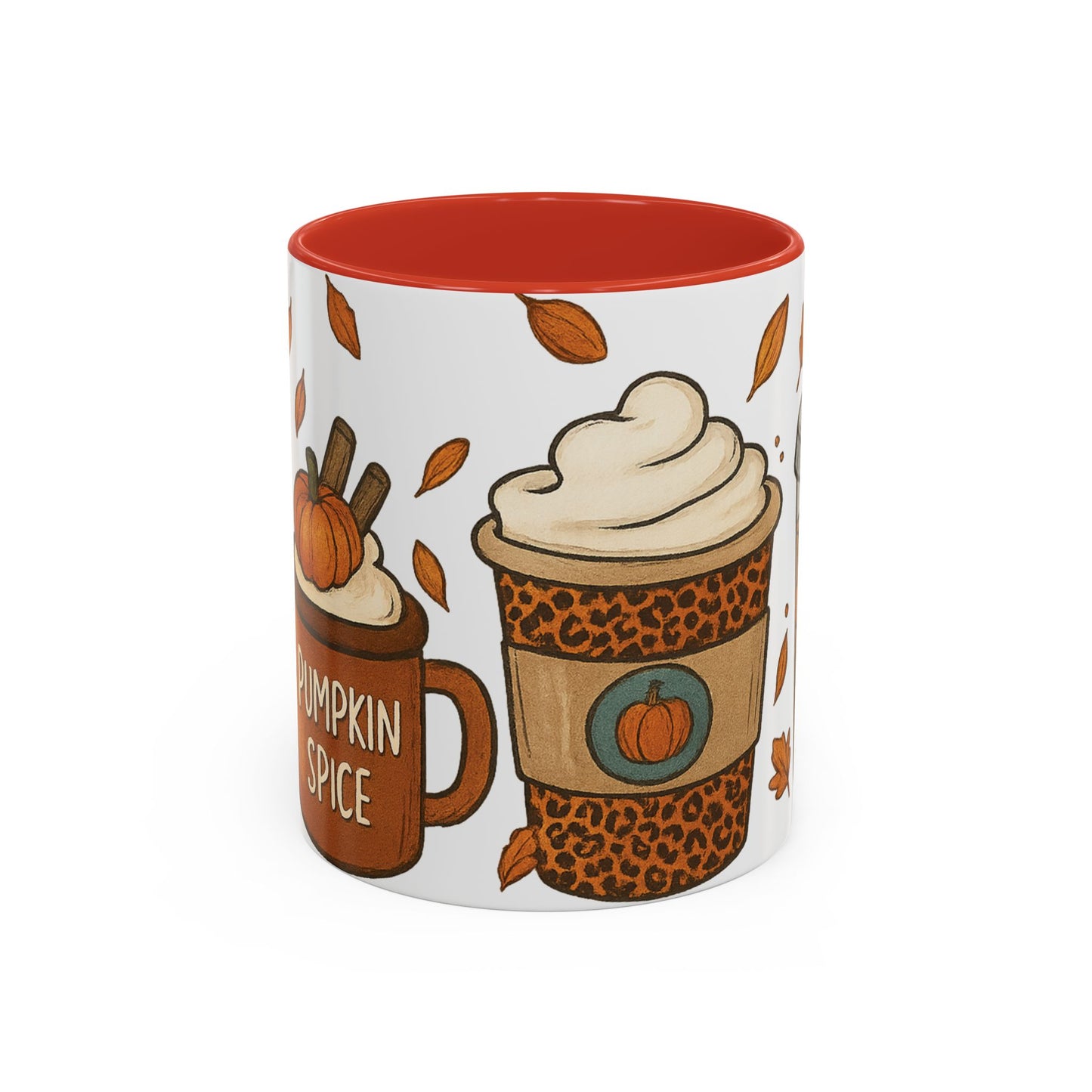Pumpkin Spice Accent Mug – Fall Coffee Cup (11oz & 15oz)