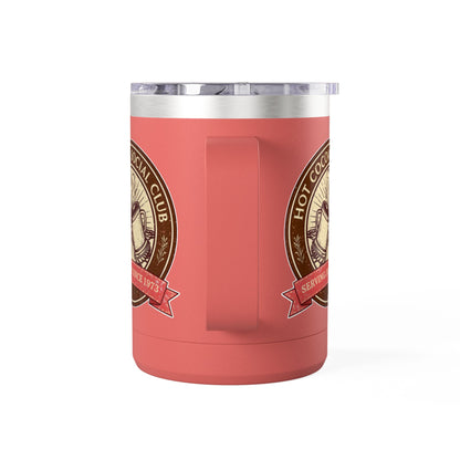 Hot Cocoa Social Club Insulated Coffee Tumbler | Cozy Vintage Mug | Double-Wall Stainless Steel Holiday Drinkware