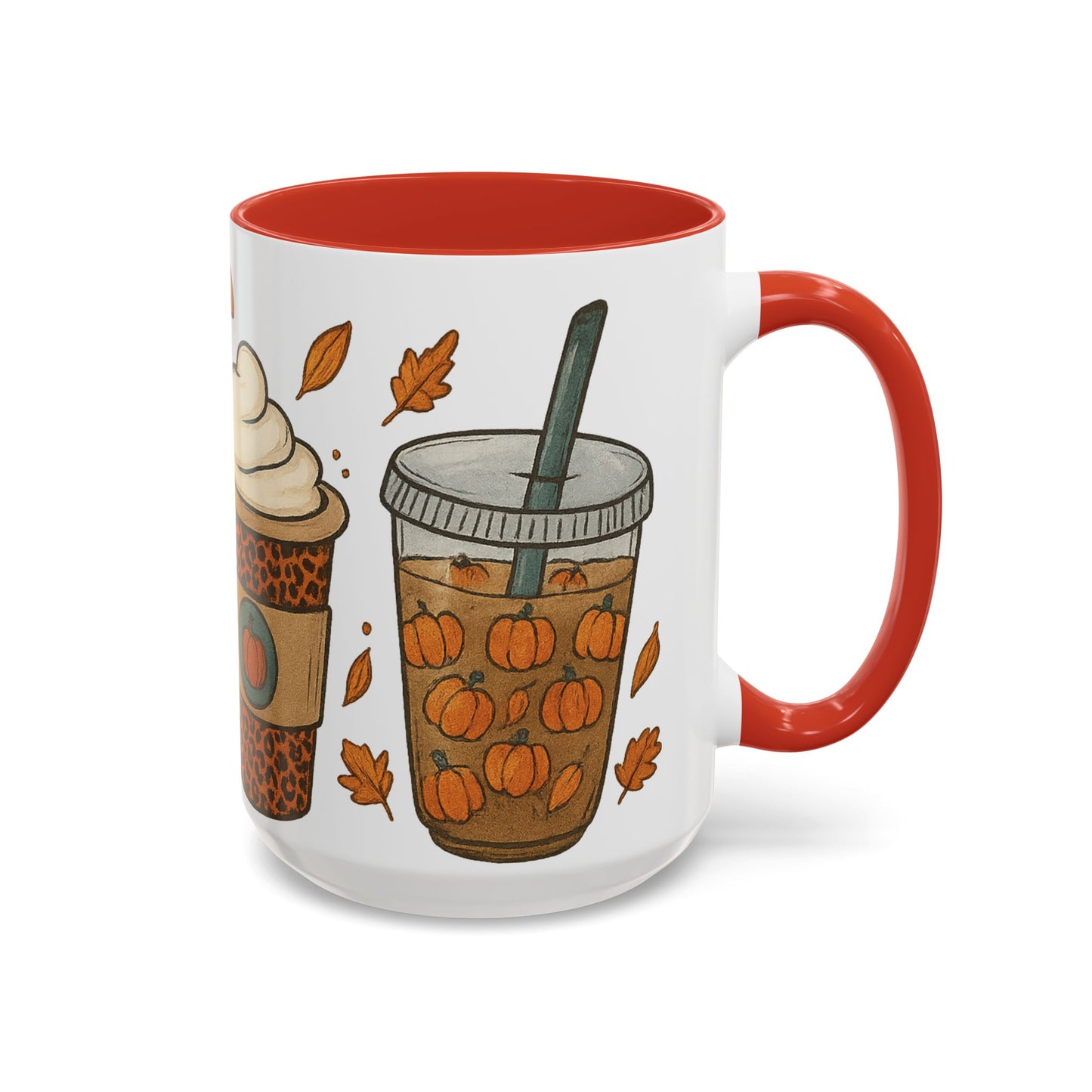 Pumpkin Spice Accent Mug – Fall Coffee Cup (11oz & 15oz)