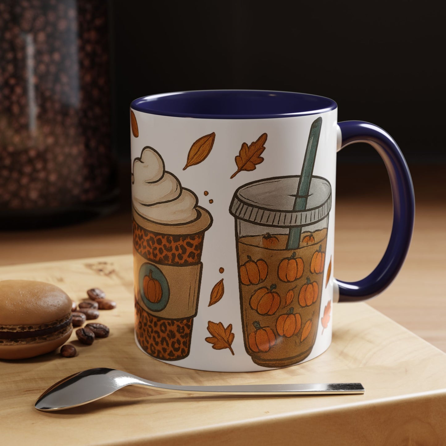 Pumpkin Spice Accent Mug – Fall Coffee Cup (11oz & 15oz)