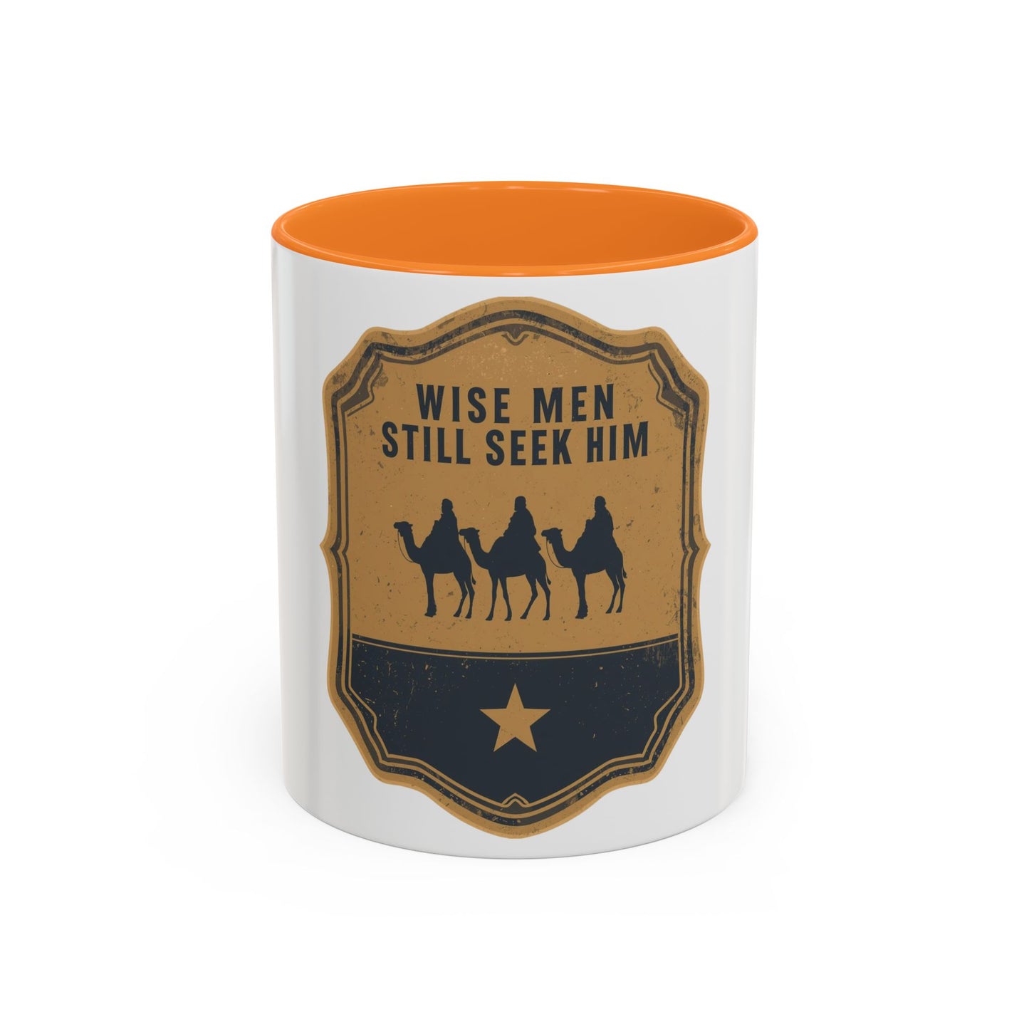 Wise Men Still Seek Him Accent Mug | Christian Christmas Mug