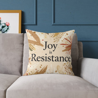 Joy Is Resistance Throw Pillow | Black History–Inspired Affirmation Home Décor