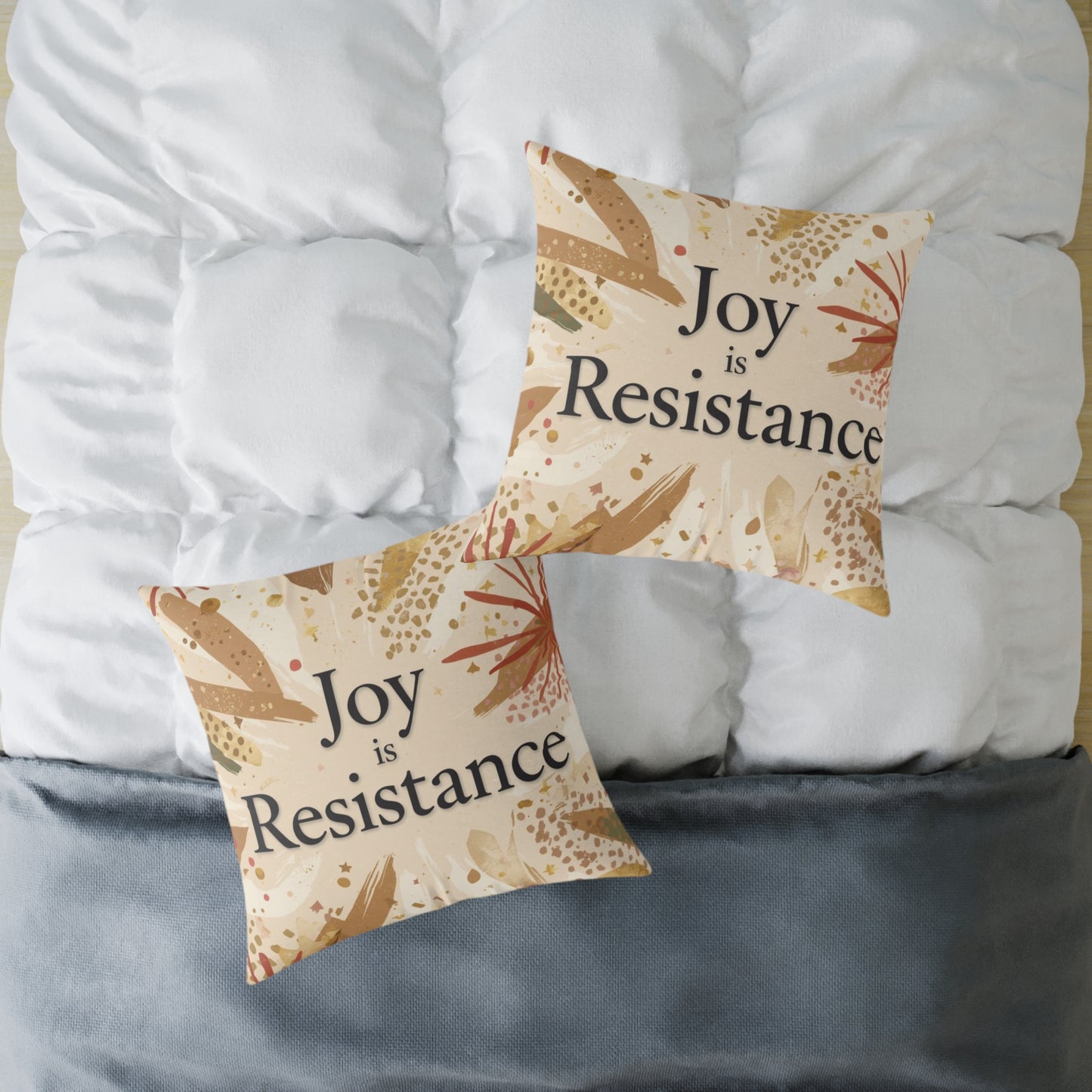 Joy Is Resistance Throw Pillow | Black History–Inspired Affirmation Home Décor