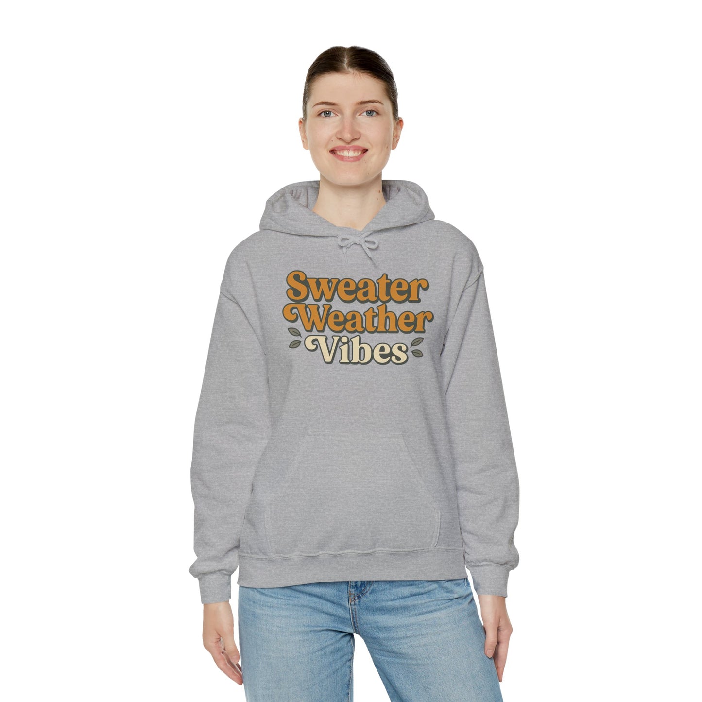 Sweater Weather Vibes Hoodie – Cozy Fall Aesthetic Pullover