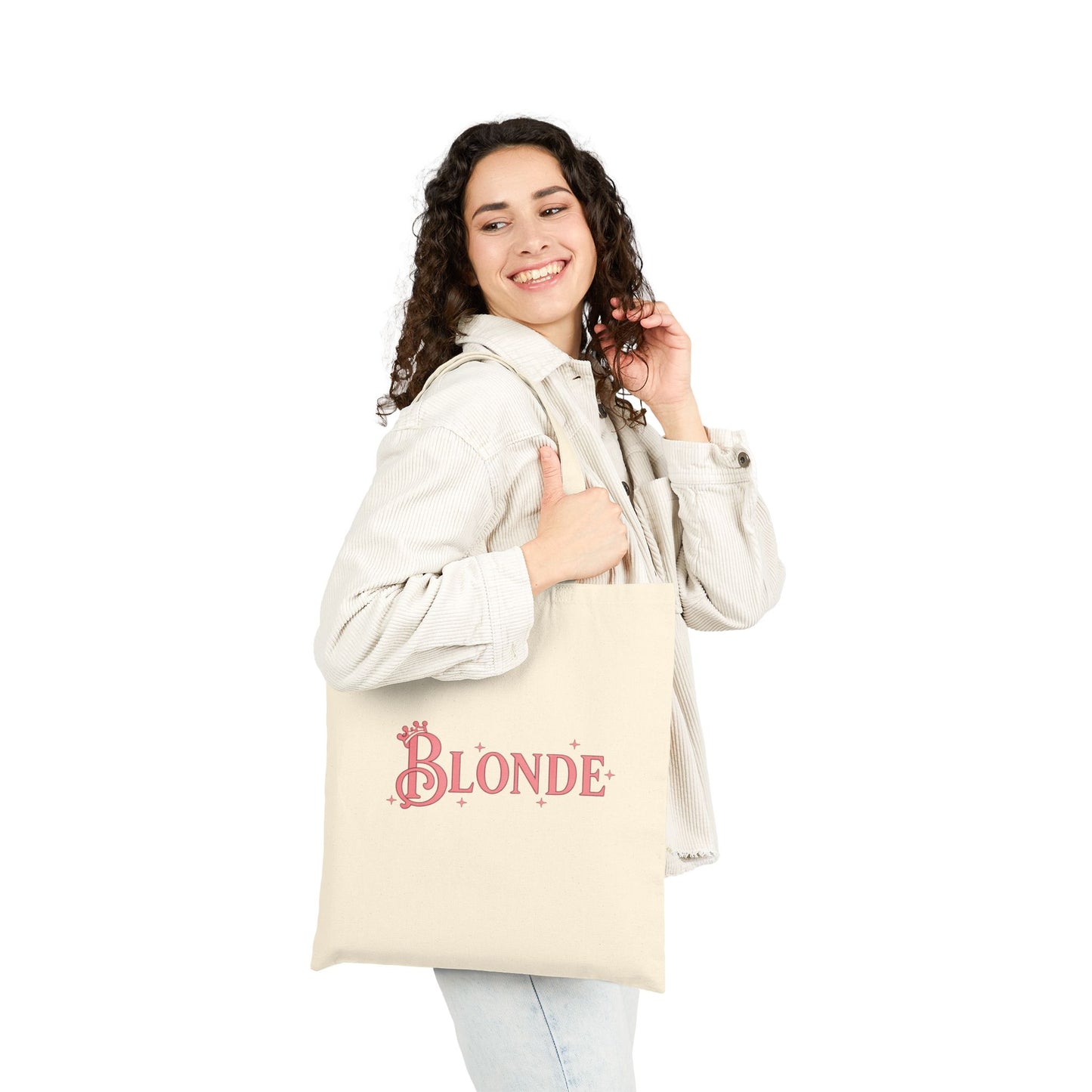 Blonde Tote Bag | Wicked-Inspired Galinda Quote Tote (Black or Natural)