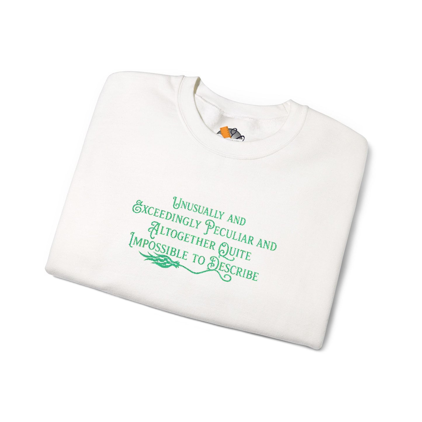 Elphaba-Inspired “Unusually Peculiar” Wicked Crewneck Sweatshirt | Broadway Witchcore Pullover (3 Colors)