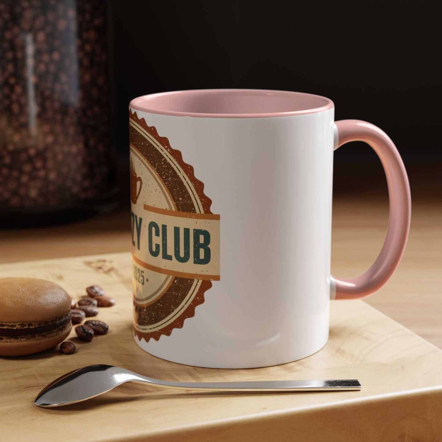 The Cozy Club Accent Mug | 11oz & 15oz Coffee Cup for Comfort Seekers (Multiple Colors)