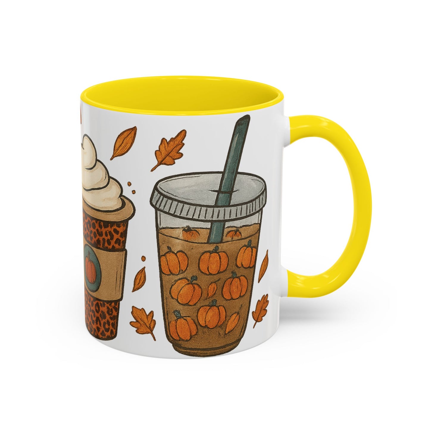 Pumpkin Spice Accent Mug – Fall Coffee Cup (11oz & 15oz)