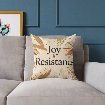 Joy Is Resistance Throw Pillow | Black History–Inspired Affirmation Home Décor