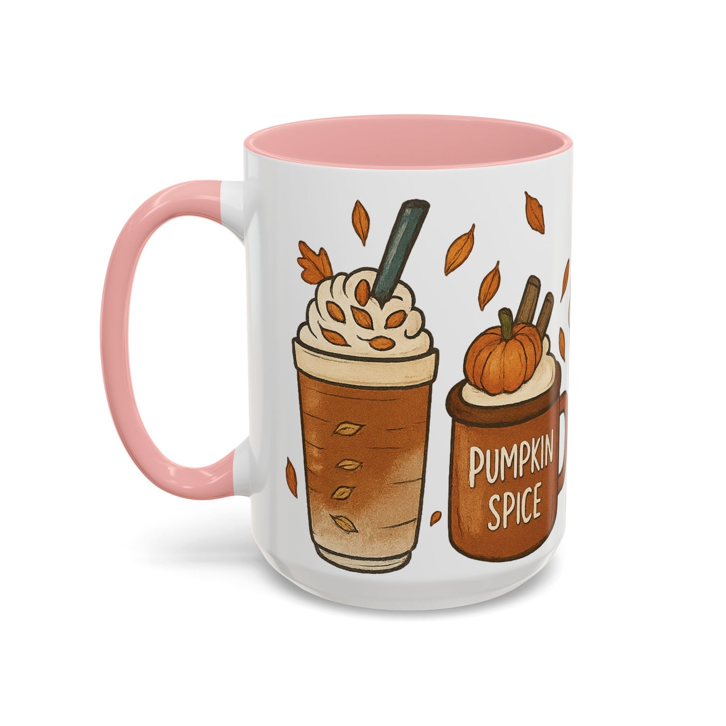 Pumpkin Spice Accent Mug – Fall Coffee Cup (11oz & 15oz)