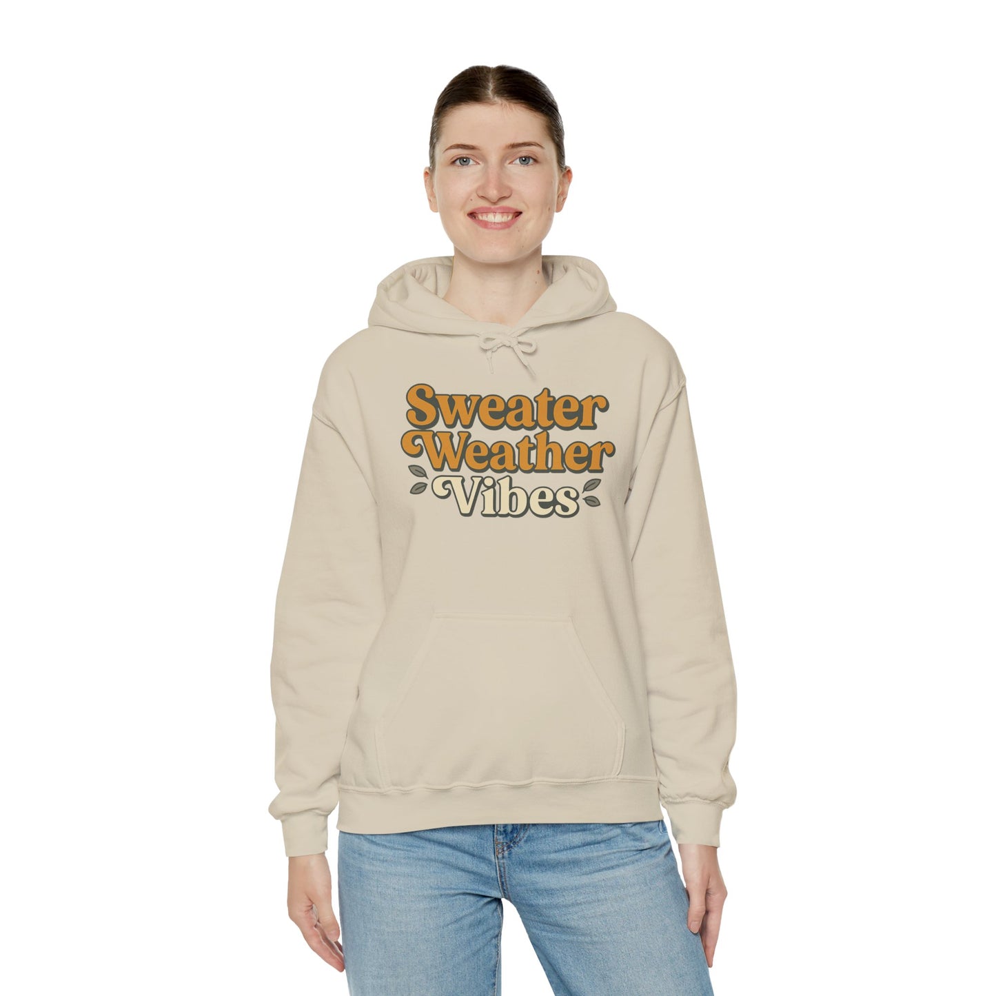 Sweater Weather Vibes Hoodie – Cozy Fall Aesthetic Pullover